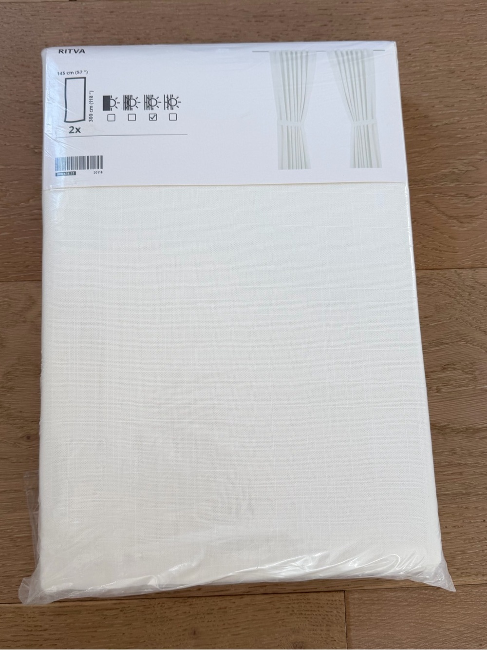 IKEA RITVA Curtains – White